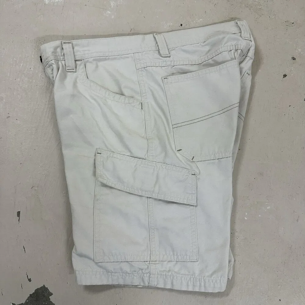 Wolverine Shorts 34 Khaki Cargo Work Cotton Canvas Men’s Durable